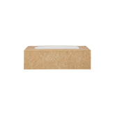 KRAFT RECTANGLE SALAD BOX WITH WINDOW